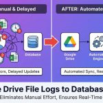 Google Drive File Logs Sync to Database